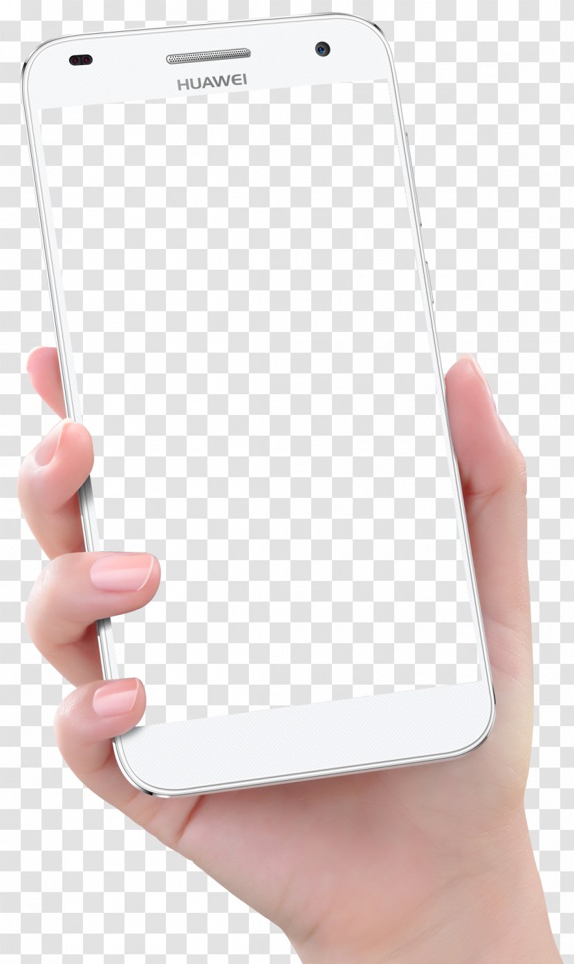 Smartphone Hand Huawei Ascend - Camera Phone - Holding Transparent PNG