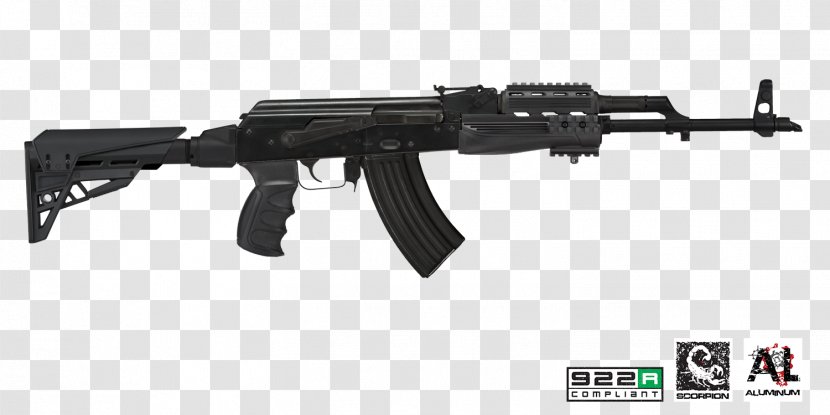AK-47 Picatinny Rail Stock Vepr 7.62×39mm - Flower - Scorpio Star Transparent PNG