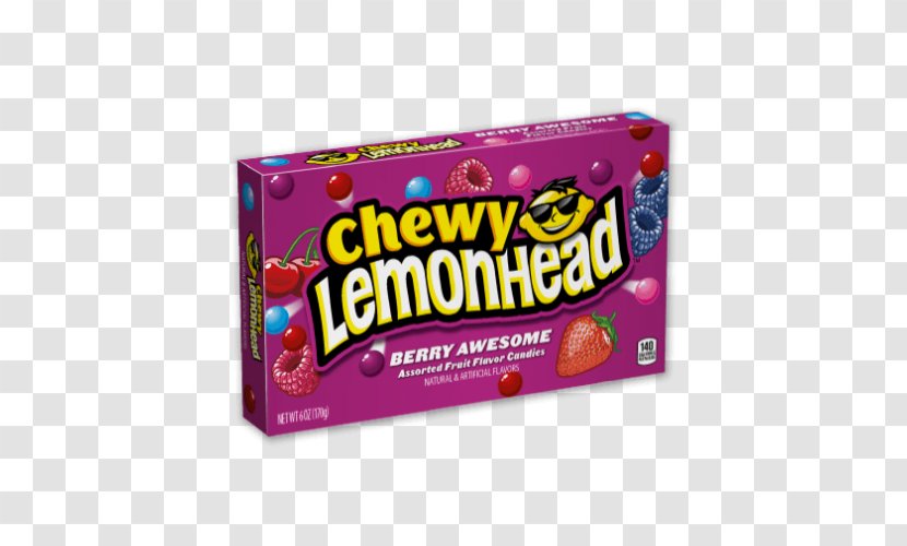 Lemonhead Candy Raspberry Flavor Transparent PNG