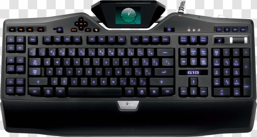 Computer Keyboard Logitech G15 G19 Backlight - Peripheral Transparent PNG