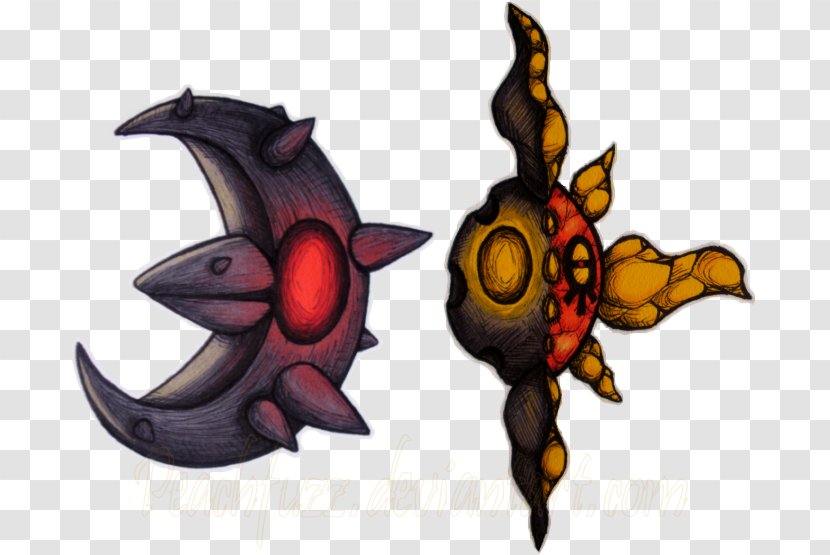 Pokémon Sun And Moon Emerald Lunatone Solrock - Lunar Eclipse - Peach Fuzz Transparent PNG
