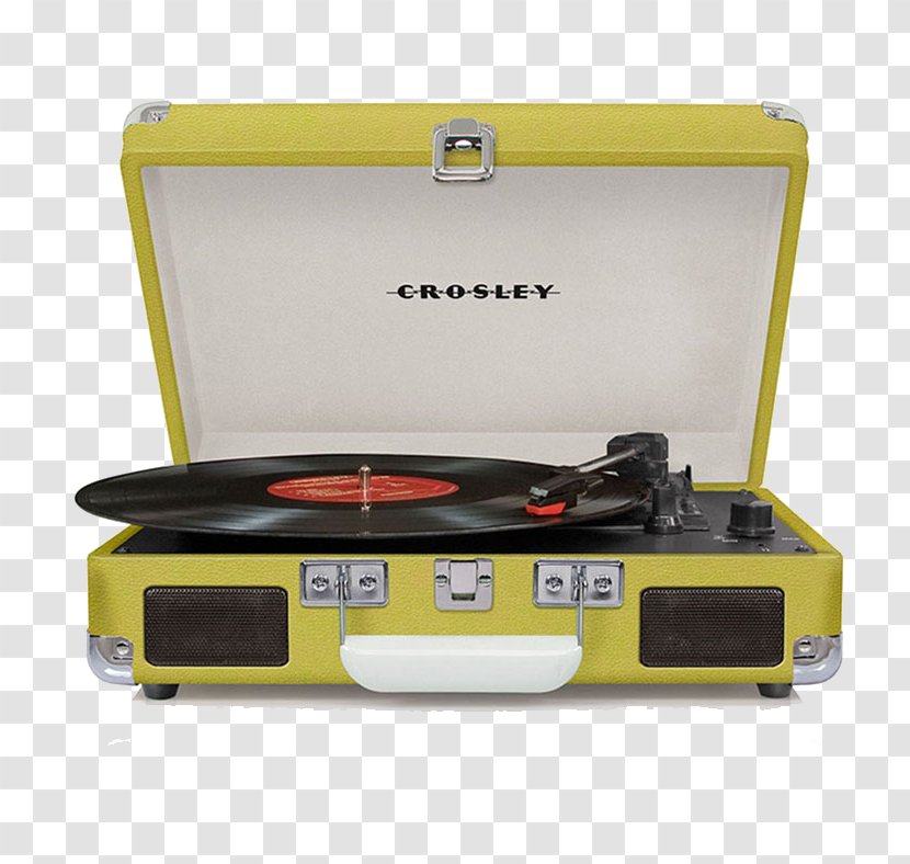 Crosley Cruiser CR8005A Phonograph CR8005D CR8005A-TU Turntable Turquoise Vinyl Portable Record Player - Yellow Transparent PNG