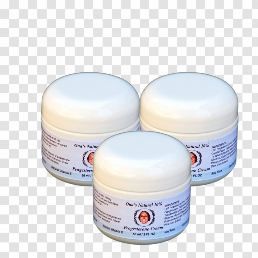 Ona's Natural 10% Progesterone Cream Almond Oil Coconut - CREAM JAR Transparent PNG