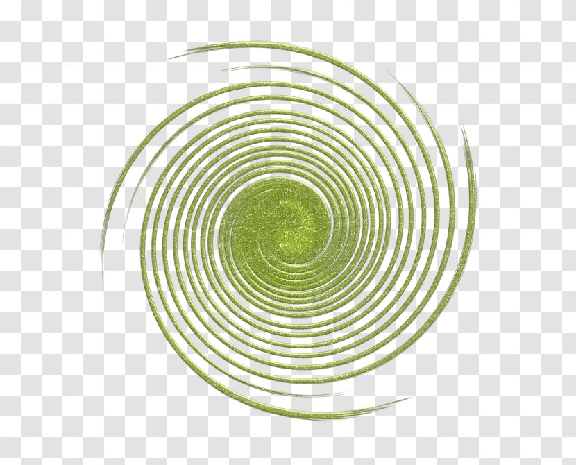 Circle Clip Art Spiral Disk - Green - Curve Transparent PNG