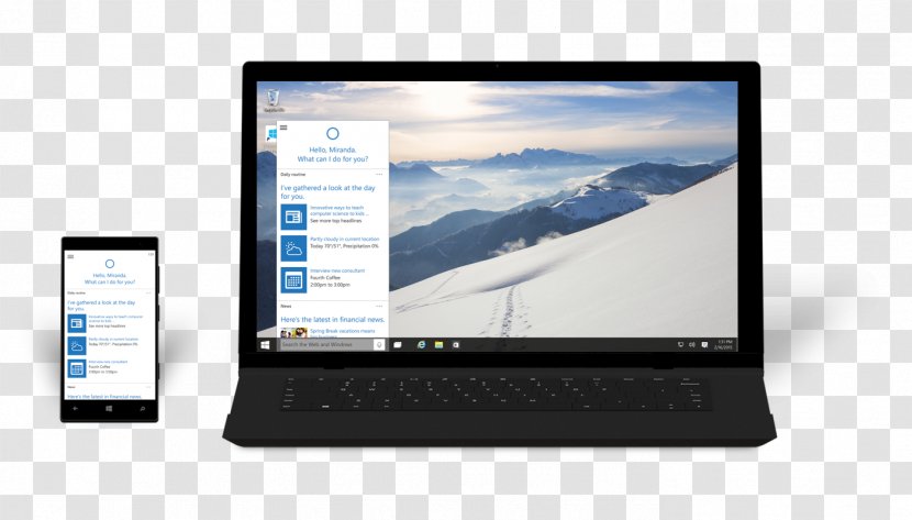 Laptop Windows 10 Personal Computer - Desktop Computers - Microsoft Transparent PNG