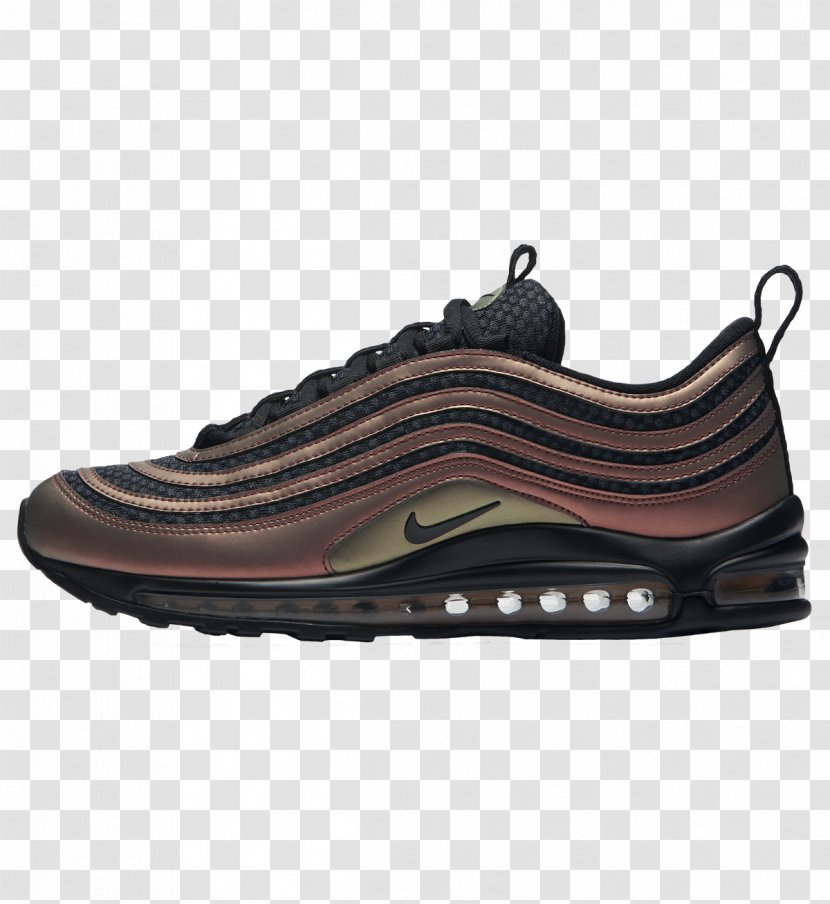 Nike Air Max 97 Shoe Sneakers - Flower - Green Leather Shoes Transparent PNG