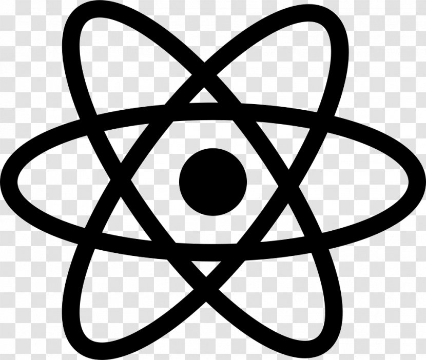 Atom Symbol Sign Shape - Vector Model Of The Transparent PNG
