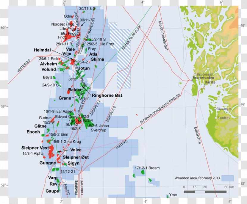 Johan Sverdrup Oil Field Water Resources Land Lot Map Petroleum ...