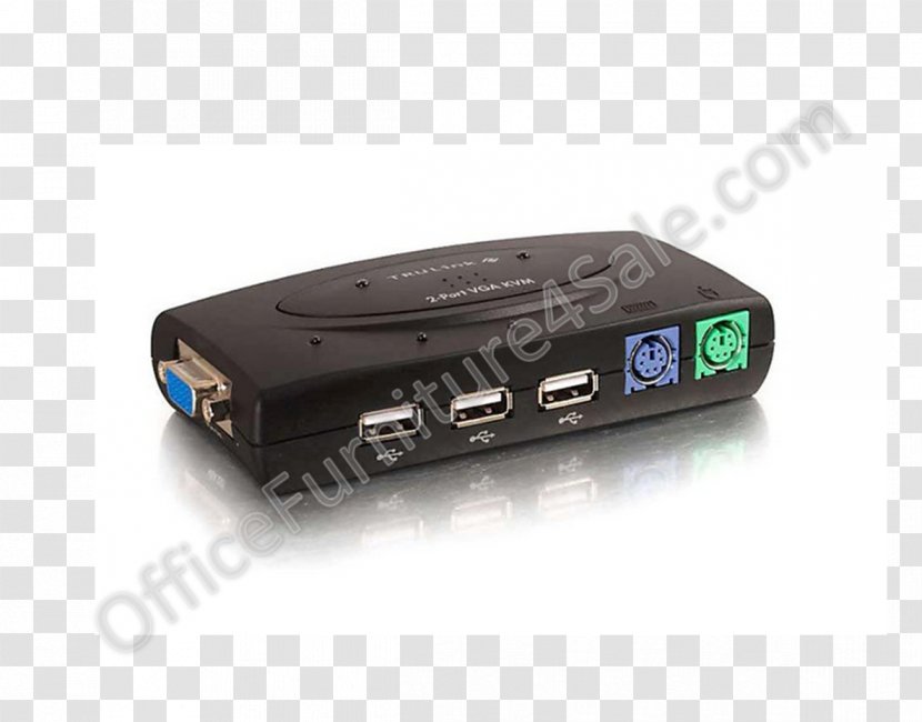 HDMI PlayStation 2 Ethernet Hub KVM Switches VGA Connector - Electronic Device - USB Transparent PNG