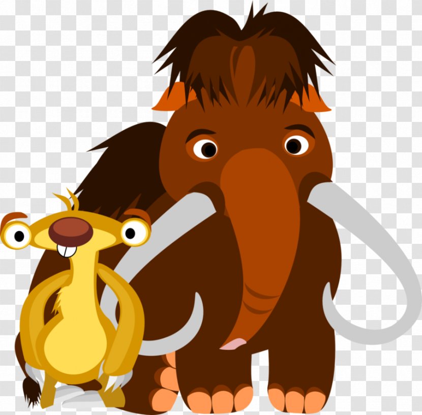 Manfred Sid Scrat Ice Age DeviantArt - Dawn Of The Dinosaurs - Vector Transparent PNG