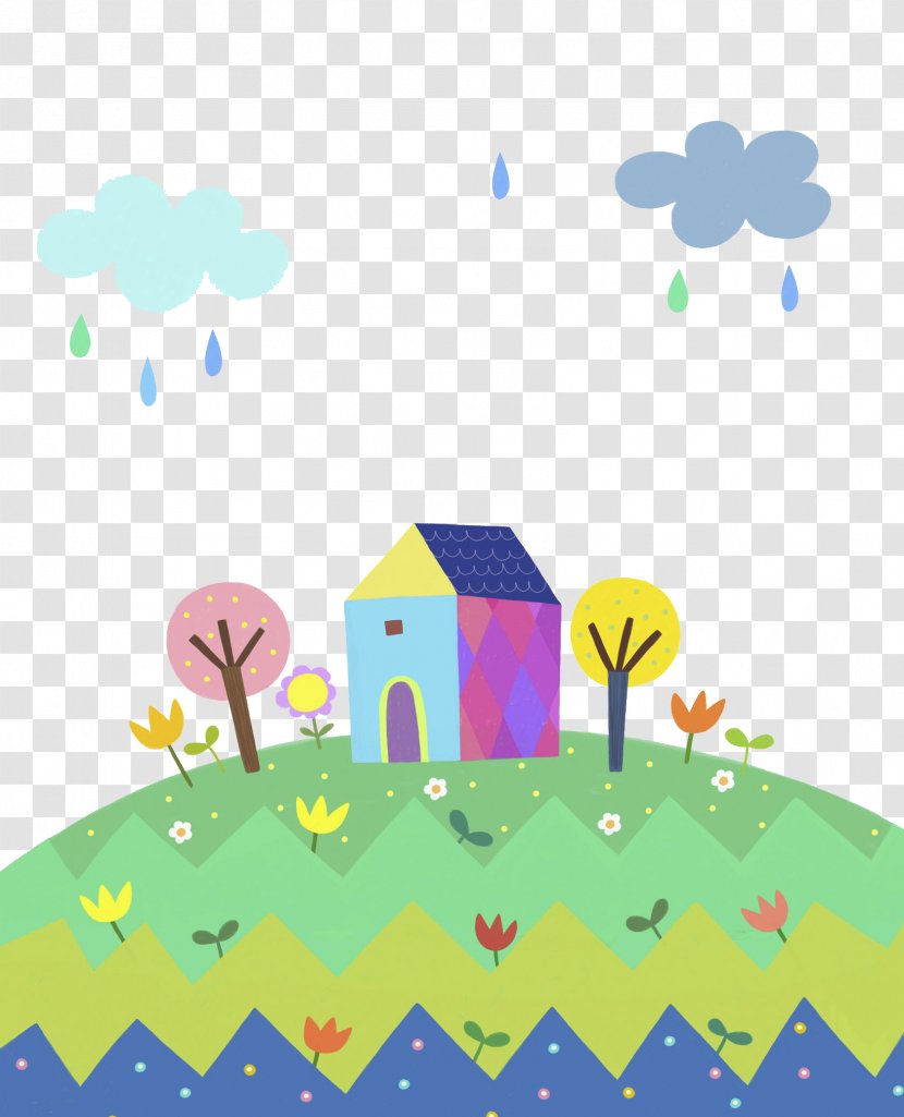 Lawn House - Silhouette - Cartoon Transparent PNG