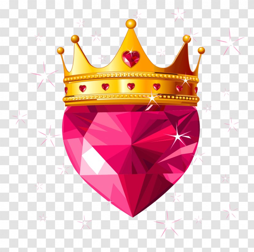 Crown Royalty-free Clip Art - Tiara - Diamond Love Vector Transparent PNG