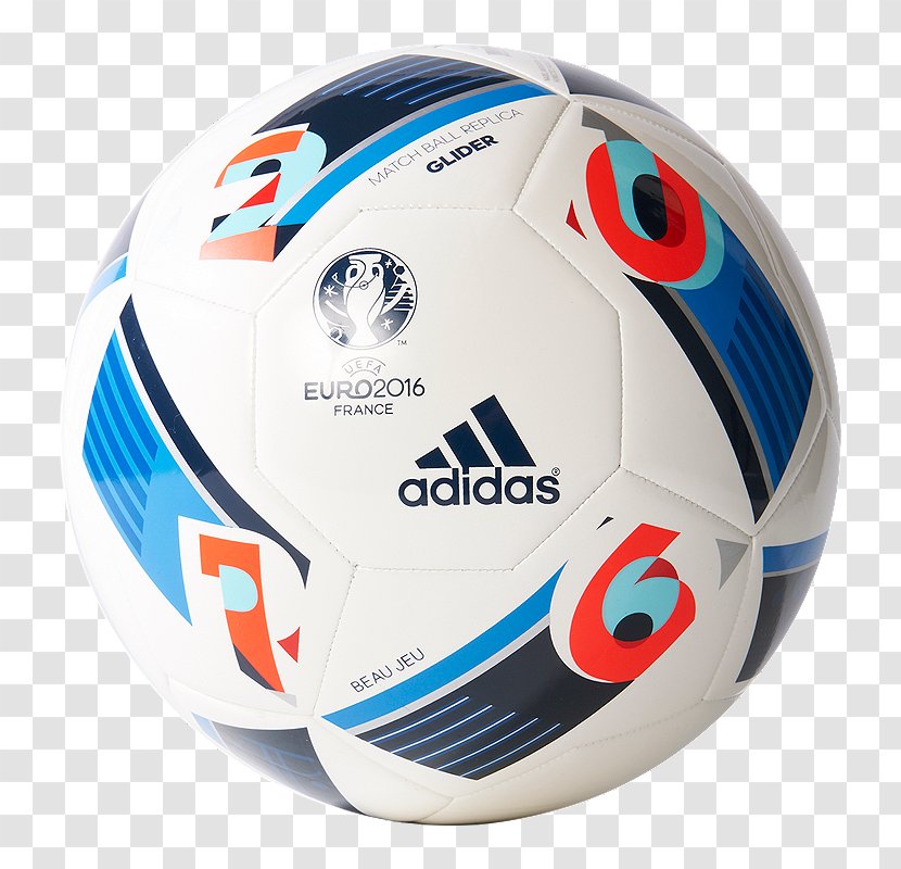 UEFA Euro 2016 Republic Of Ireland National Football Team Adidas Beau Jeu - Blue Soccer Ball Size 3 Transparent PNG