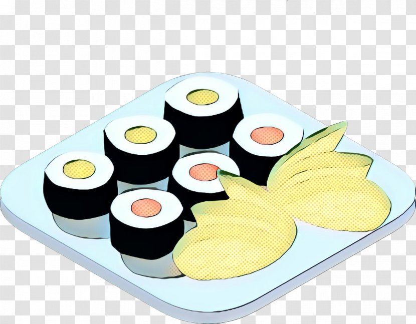 Sushi Cartoon - Plate Serveware Transparent PNG