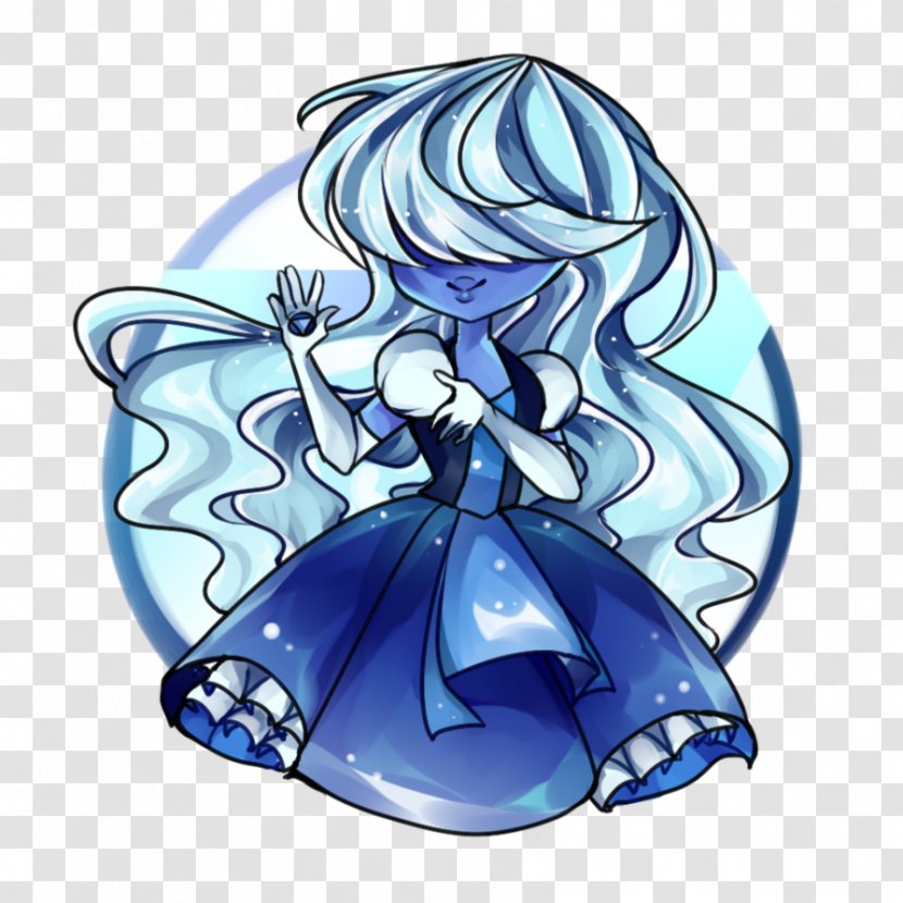 Sapphire Art Drawing Blue - Heart - Steven Universe Transparent PNG