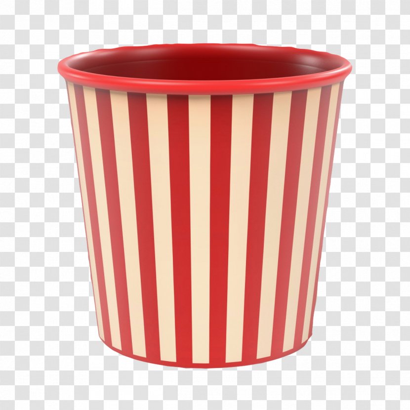 Red Cup White - Royaltyfree - And Striped Empty Glass Transparent PNG