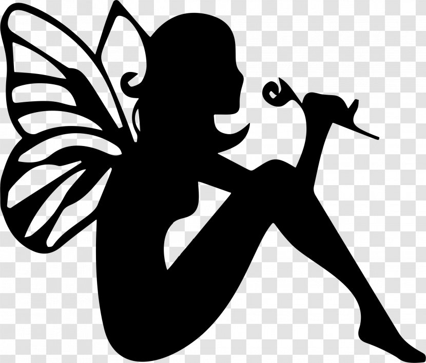 Tooth Fairy Silhouette Clip Art - Monochrome Photography Transparent PNG