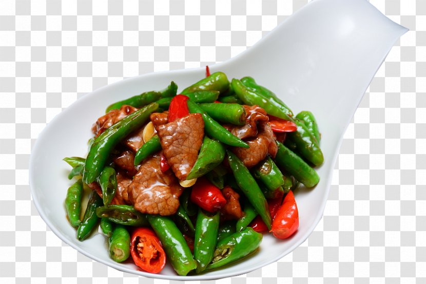 Chili Con Carne Chinese Cuisine Pepper Steak Chuan Meat - Fried Transparent PNG