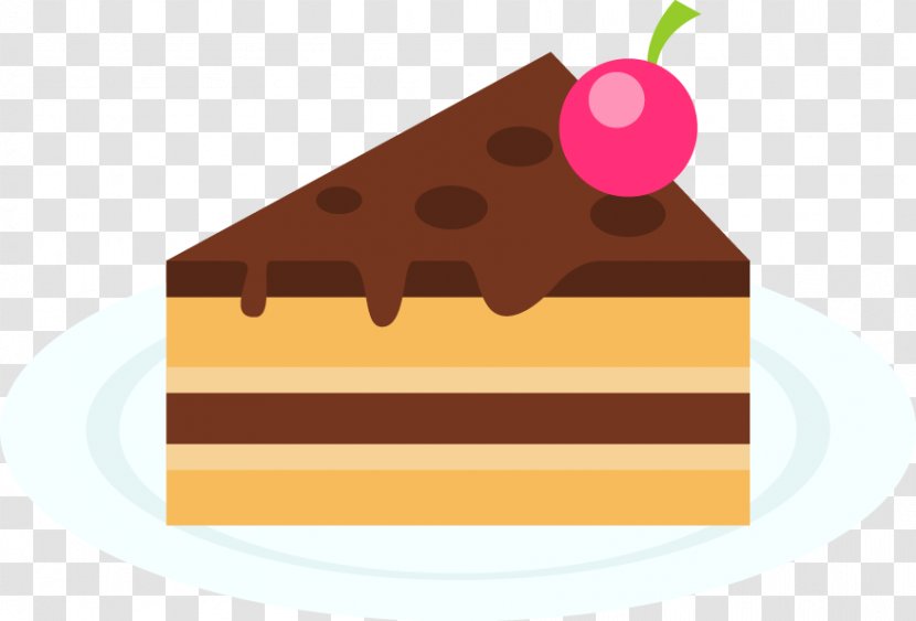 Chocolate Cake Drawing - Hand-painted Pattern Transparent PNG