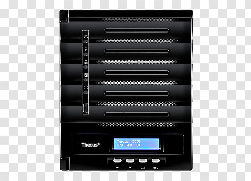 Network Storage Systems Thecus Serial ATA Hard Drives Computer Servers - Multimedia - Audio Receiver Transparent PNG