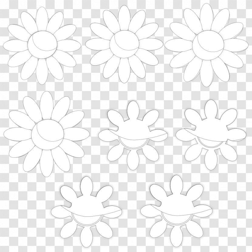 Circle Point Angle White Floral Design Transparent PNG