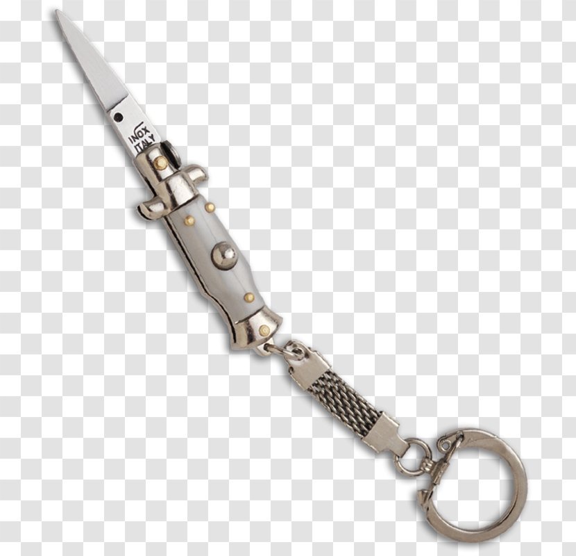 Knife Switchblade Stiletto Key Chains - Blade - Chain Transparent PNG