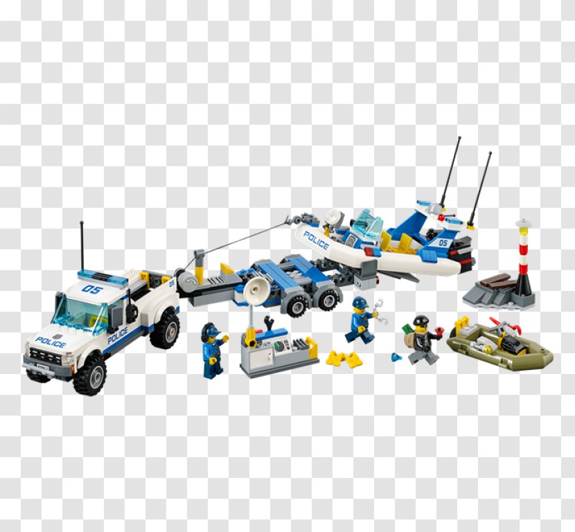LEGO 60045 City Police Patrol 60129 Boat 60044 Mobile Unit - Mode Of Transport - Lego Town Transparent PNG