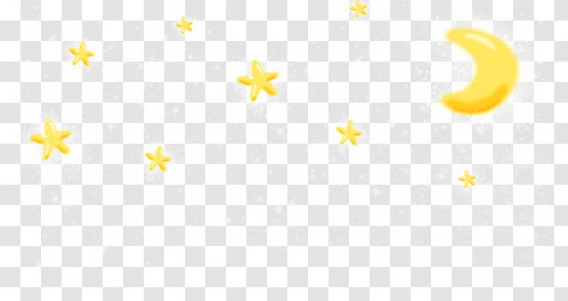 Yellow Area Pattern - Symmetry - Cartoon Clip Crescent Pattern,Cartoon Moon Stars Transparent PNG