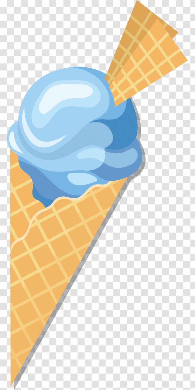 Ice Cream Cones Waffle Gelato - Food Scoops Transparent PNG