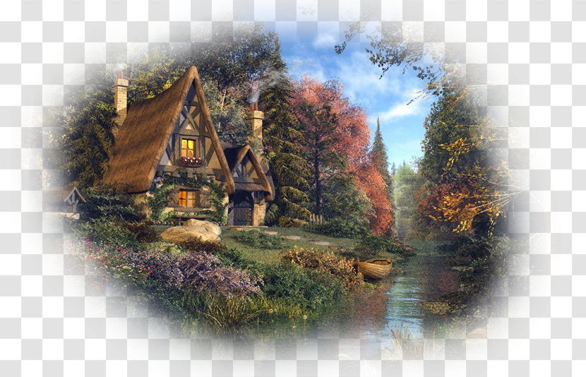 Cottage Jigsaw Puzzles Painting Artist - Tree Transparent PNG