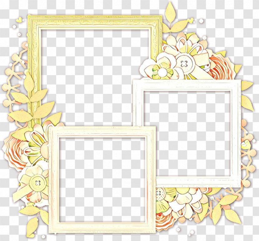 Flower Background Frame - Interior Design Rectangle Transparent PNG