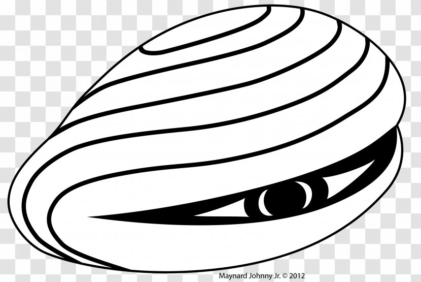 Clam Royalty-free Art Clip - Coloring Book - Clams Transparent PNG