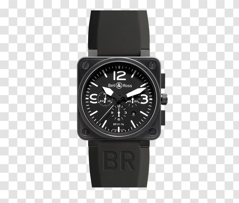 Chronograph Bell & Ross Automatic Watch Baselworld - Carbon Steel Transparent PNG