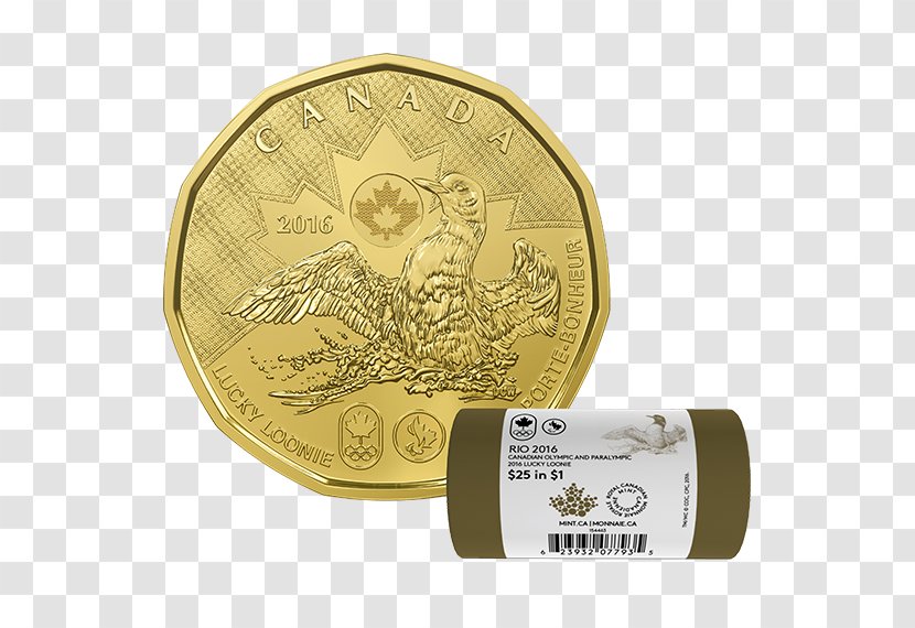 Canada Loonie Dollar Coin Royal Canadian Mint Transparent PNG