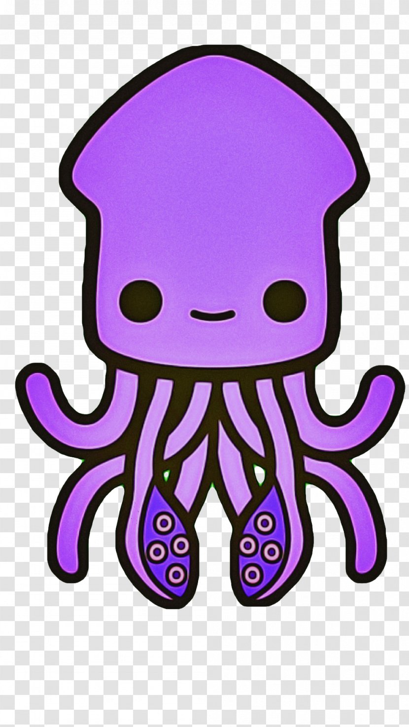 Purple Violet Octopus Pink Clip Art - Sticker Magenta Transparent PNG