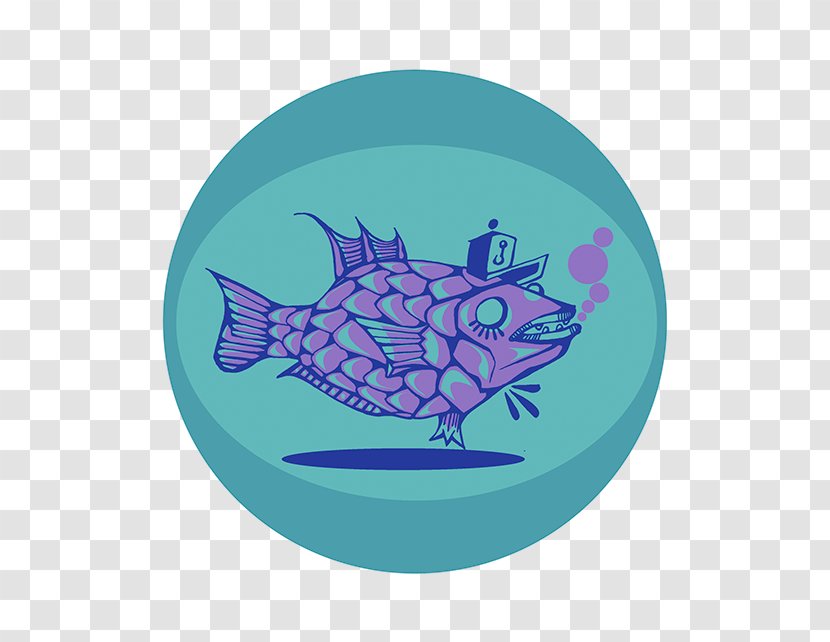 Turquoise Purple Fish .cf - Cobalt Blue Transparent PNG