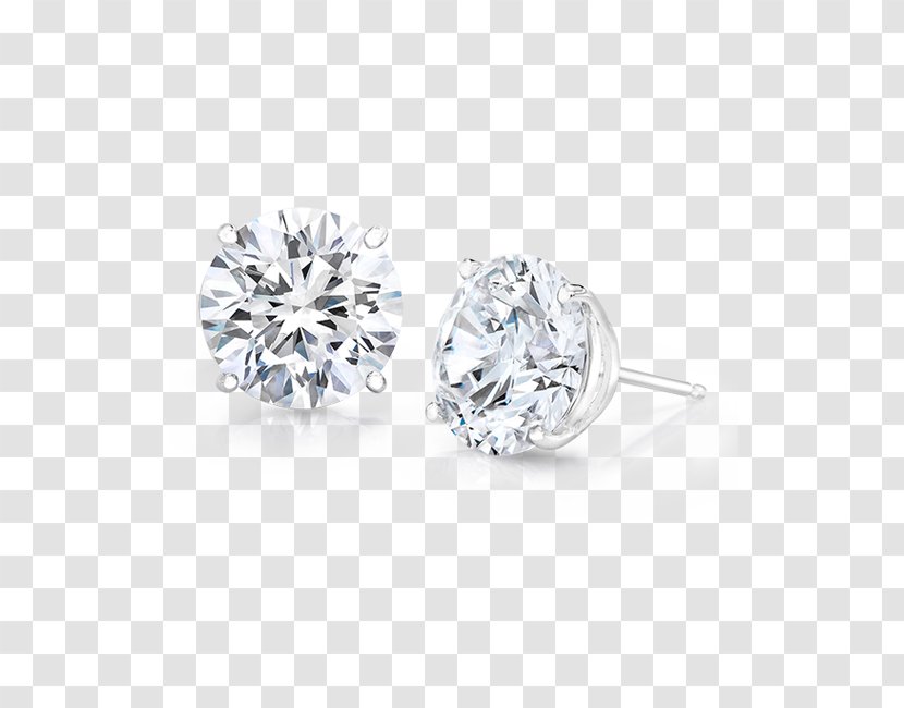 Earring Cubic Zirconia Brilliant Diamond - Fashion Accessory Transparent PNG