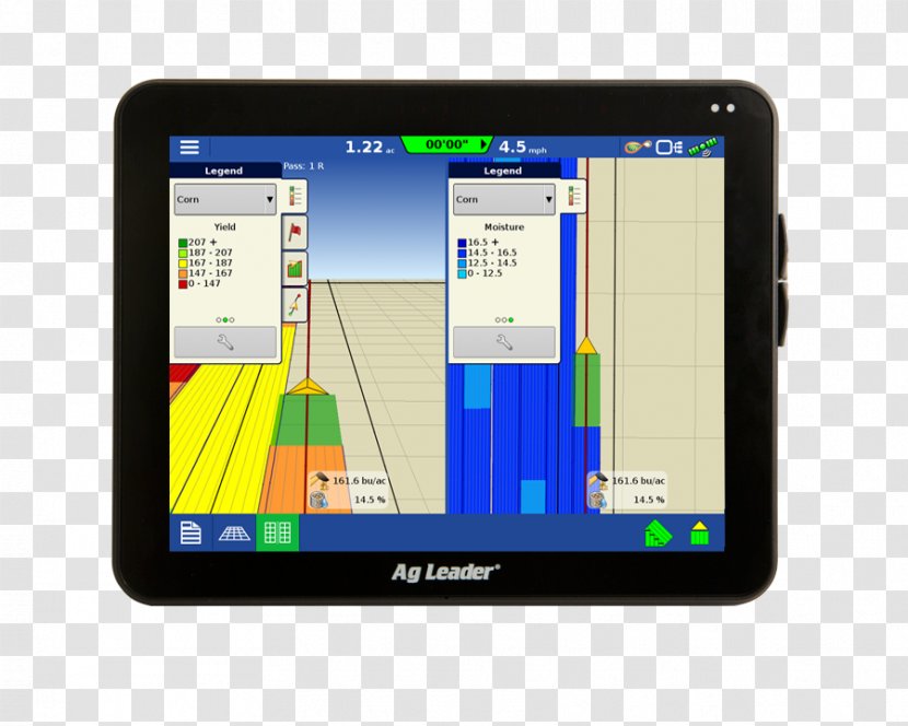 GPS Navigation Systems Grain Yield Monitor Precision Agriculture Crop - Gps - Split Screen Transparent PNG