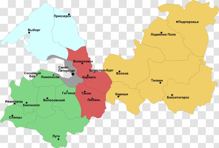 Otradnoye Map Vsevolozhsk Podporozhsky District Priozersky - Russia - St.petersburg Transparent PNG