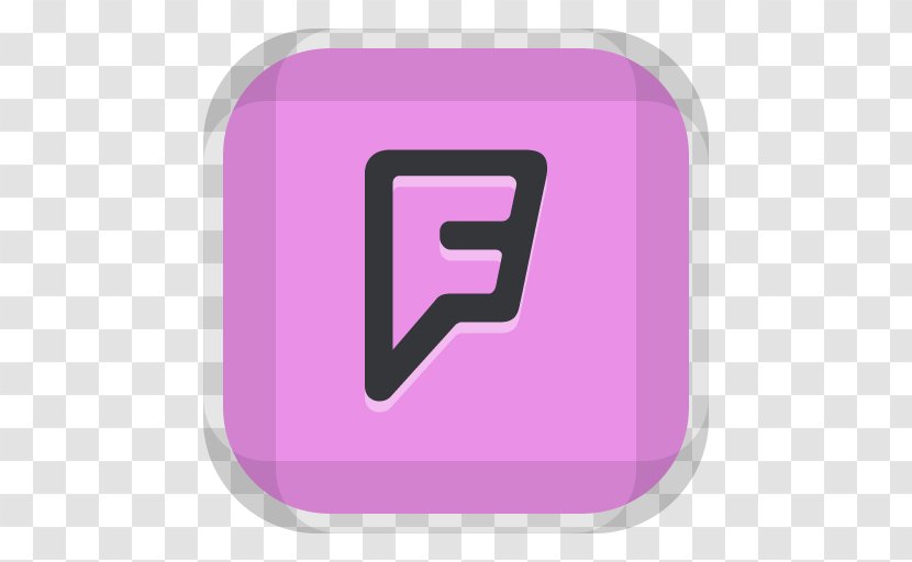 Foursquare Logo Swarm BlueStacks - Purple Transparent PNG