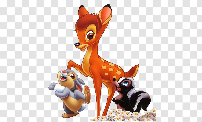 Thumper Faline Bambi, A Life In The Woods Bambi's Children, Story Of Forest Family Cartoon - Mammal - Animation Transparent PNG