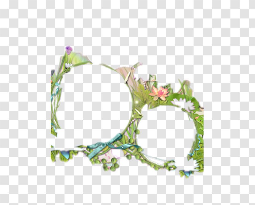 Flower Euclidean Vector - Grass - Flowers And Decorative Edge Border Transparent PNG