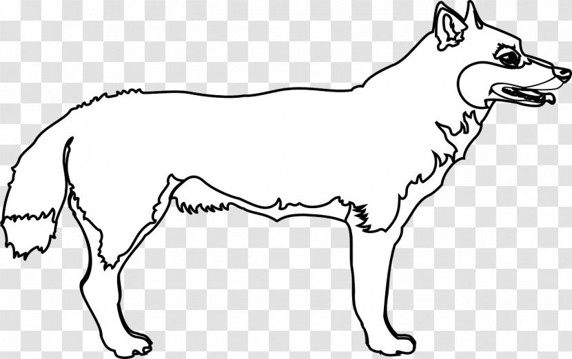Clip Art Dog Breed Line Vector Graphics - Red Fox Transparent PNG