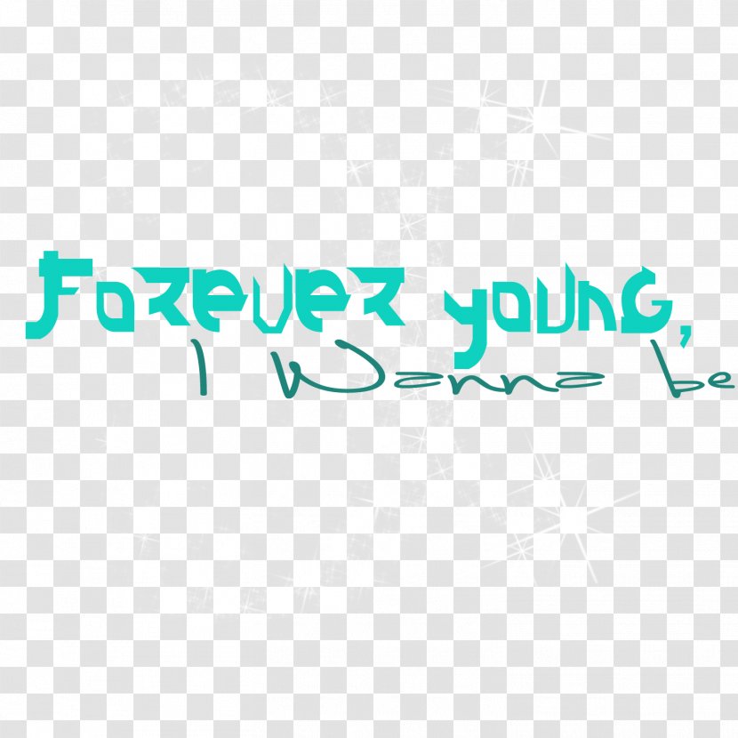 Logo Brand Line - Text - Forever Young Transparent PNG
