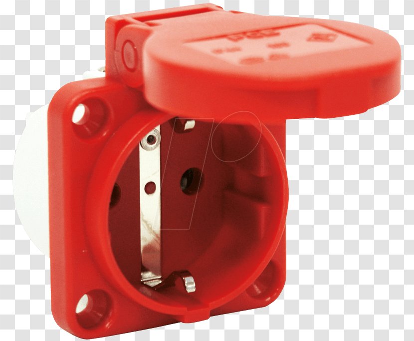 AC Power Plugs And Sockets Schuko Electrical Connector IP Code Розетка - Red - Taur Transparent PNG