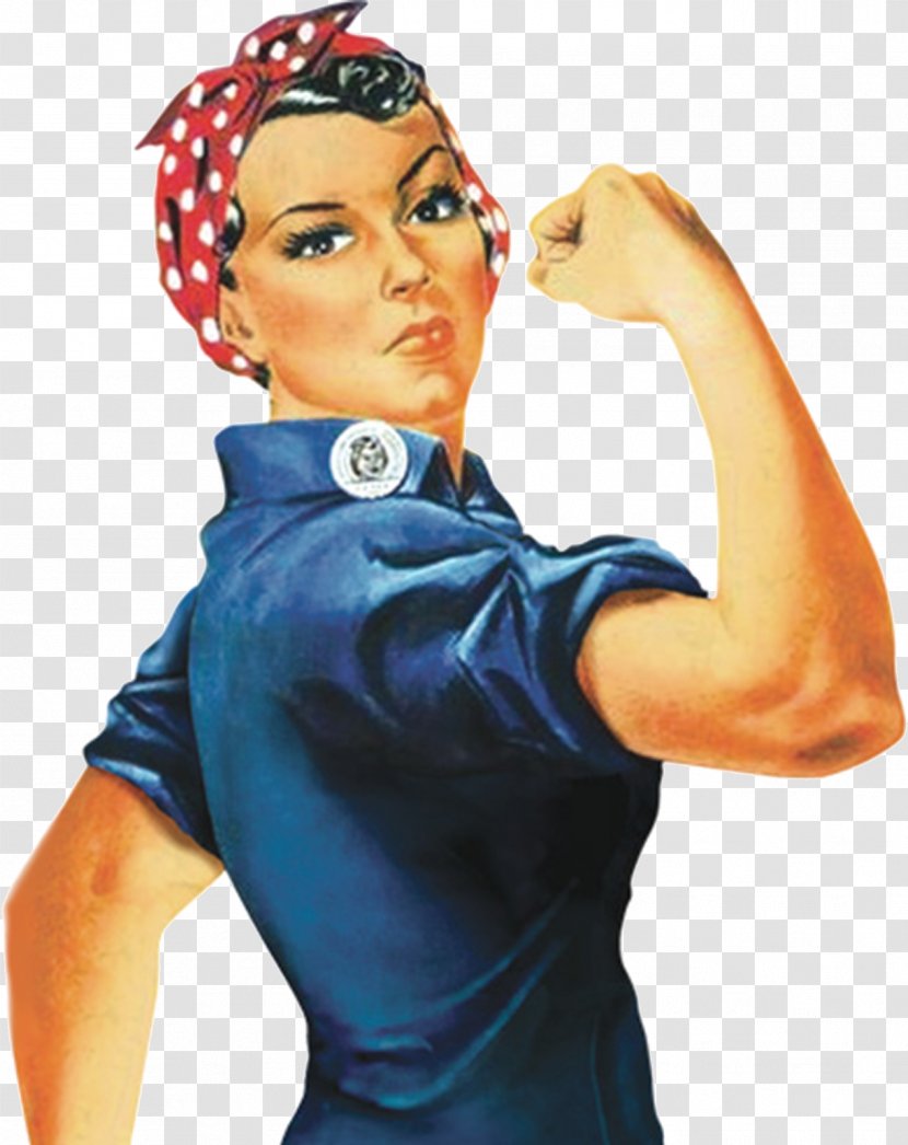 We Can Do It! Rosie The Riveter Woman Home Front - Workforce - Powerful Transparent PNG