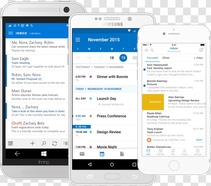 Outlook.com Microsoft Outlook Email Mobile - Portable Communications Device Transparent PNG