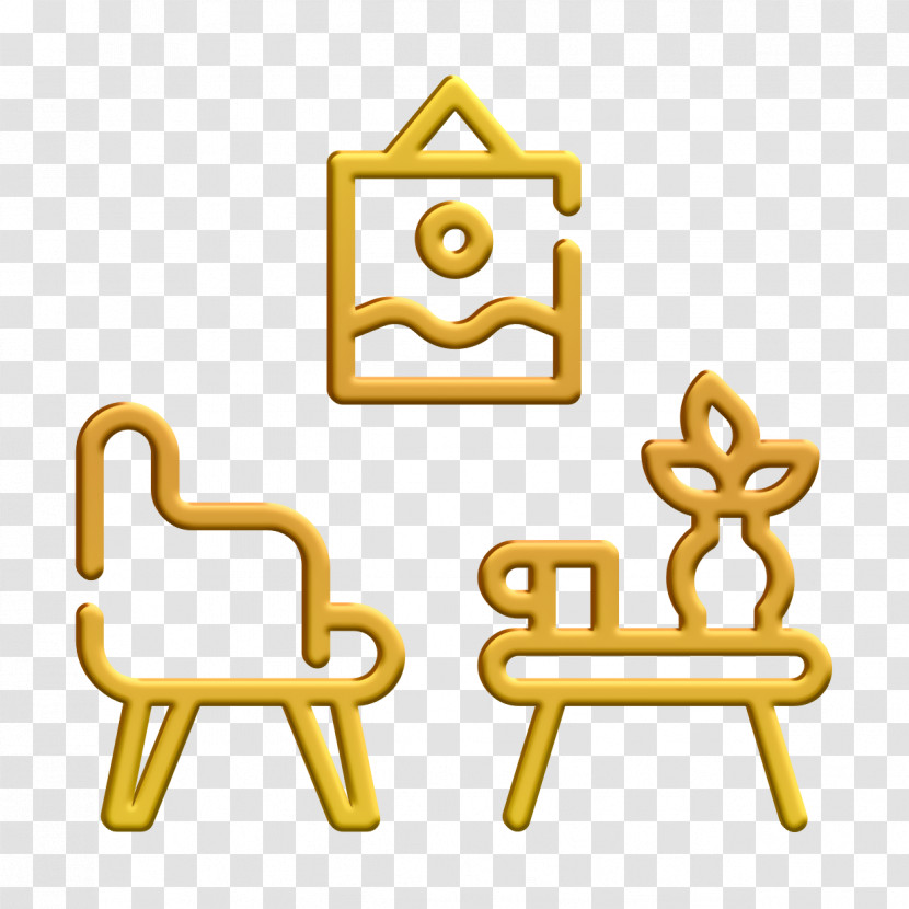 Chair Icon Living Room Icon Furniture And Household Icon Transparent PNG