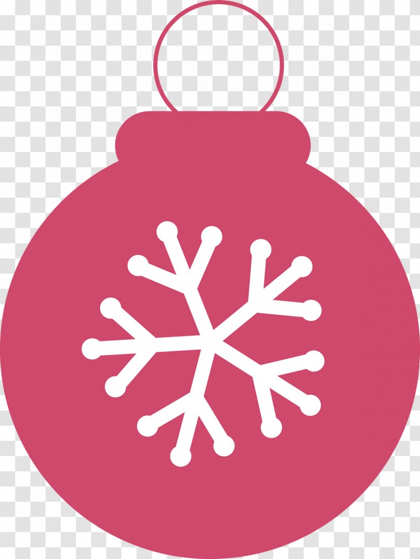 Snowflake Clip Art Image Christmas Ornament - Magenta Transparent PNG