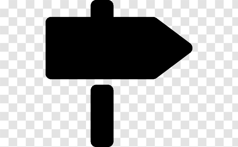 Direction, Position, Or Indication Sign Traffic - Black And White - Signpost Transparent PNG